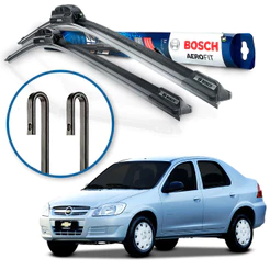 Par Palheta Limpador Parabrisa Bosch Chevrolet Prisma 2006 2007 2008 2009 a 2012