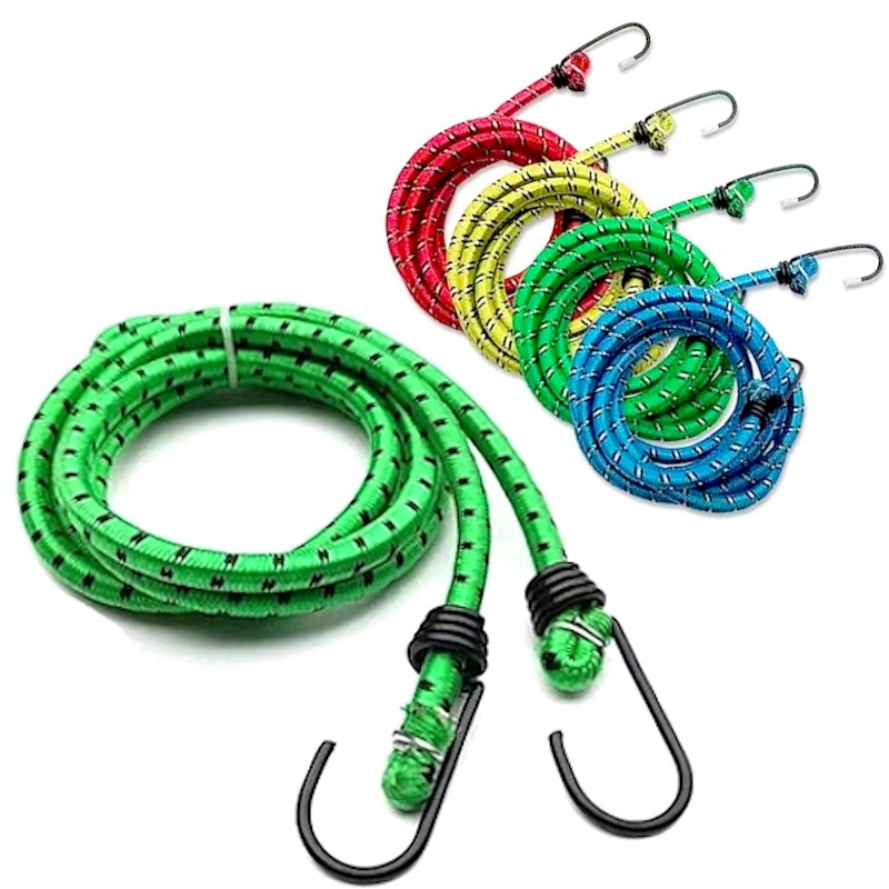 Par de Corda Elástico Extensor Para Carga Bagageiro Moto Bike 1,50 Metros