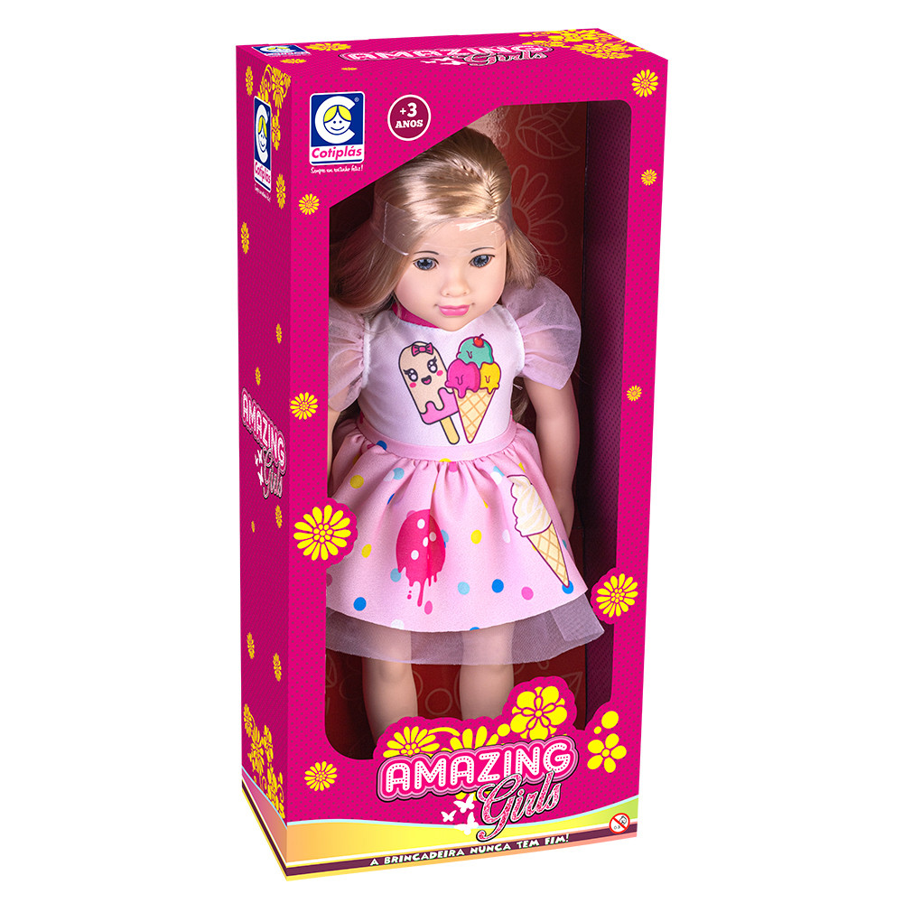Boneca Amazing Girls Com Vestido De Sorvete em Oferta na Shopee