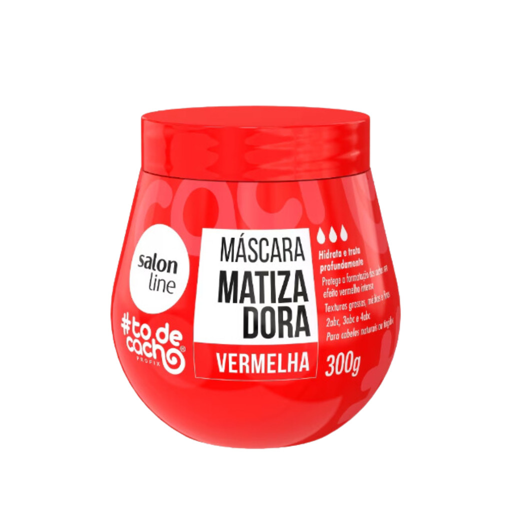 Máscara Matizadora Salon Line todecacho Vermelha 300g em Oferta na Shopee
