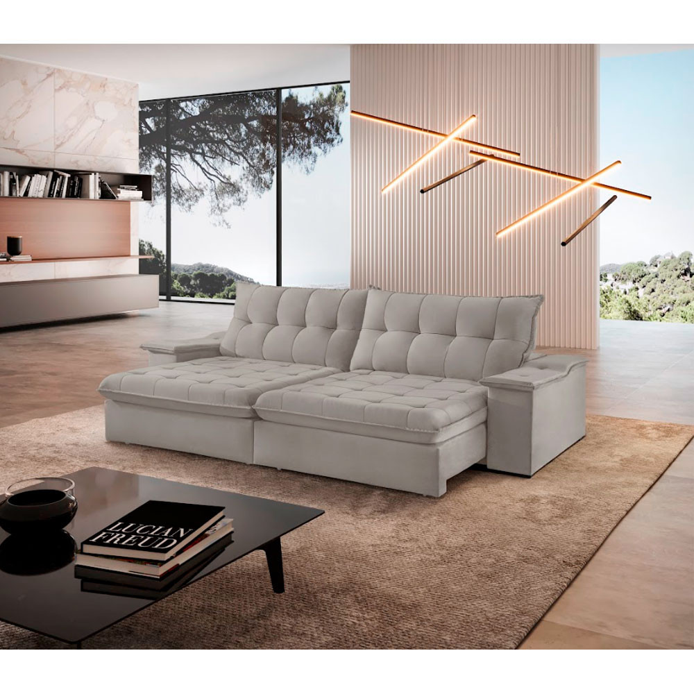 Sofá Lua Veludo 02 Módulos 90 cm B25cm Meu Sofá Online