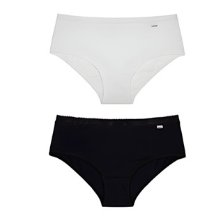 Kit 2 Calcinhas Cós Alto Delrio Laterais Largas Respirável Algodão em Oferta na Shopee