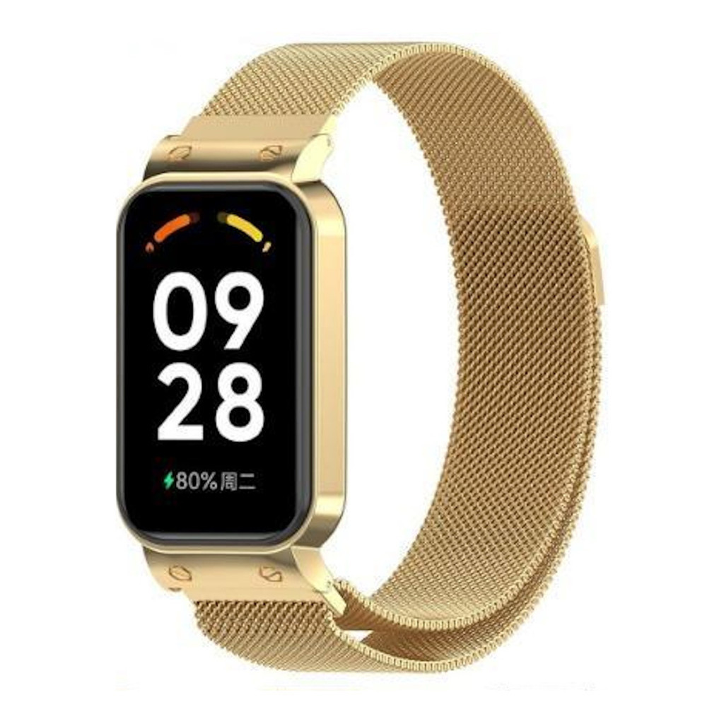 Pulseira metal Aço Inox Compatível Smartwatch Relogio Smart Band 9 Active em Oferta na Shopee