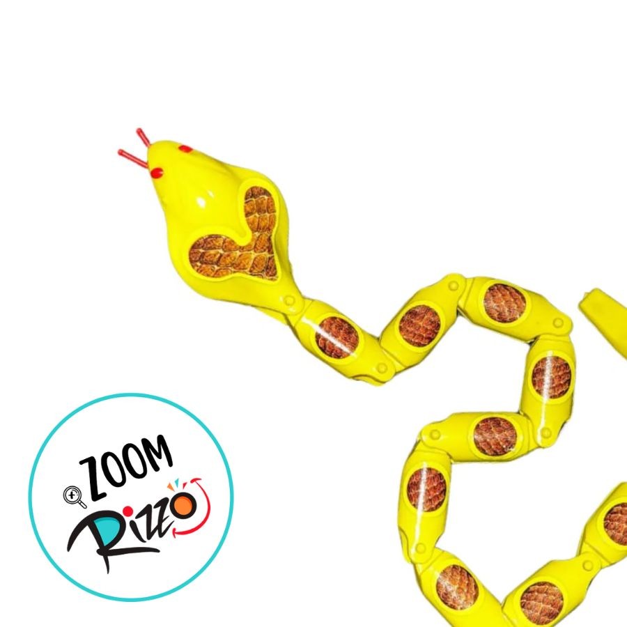 Brinquedo Cobra Maluca - Amarelo - 45cm - 1 unidade - Rizzo · foto 2