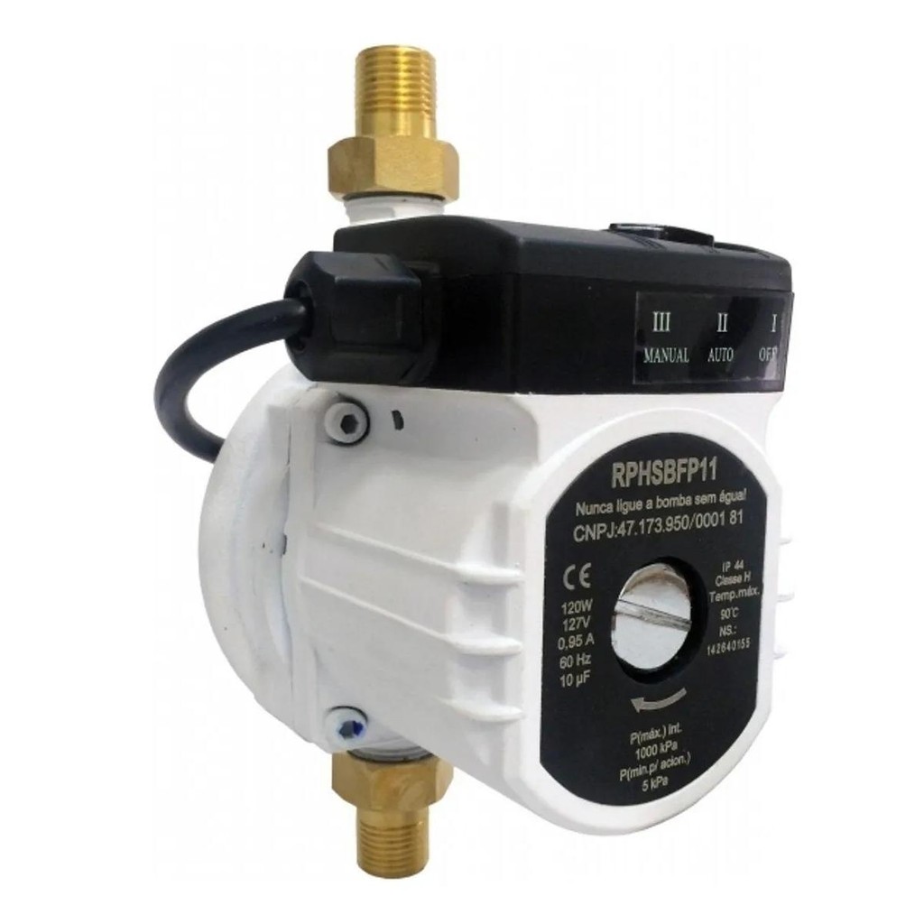 BOMBA PRESSURIZADORA MINI FERRO CERAMIC RFS 120W 127V RINNAI