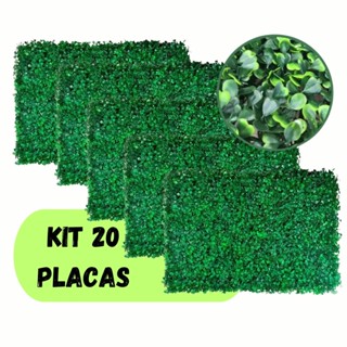 Kit 30 Placas Planta Artificial Parede 40X60 Buchinho  Muro Ingles Natural Jardim Vertical em Oferta na Shopee