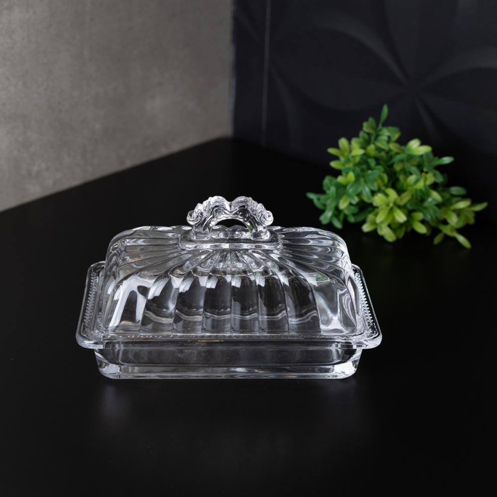 Manteigueira Lyor Imperial de Cristal Ecológico com Tampa - Home & Living