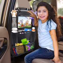 Bolsa de armazenamento multifuncional para encosto de banco de carro