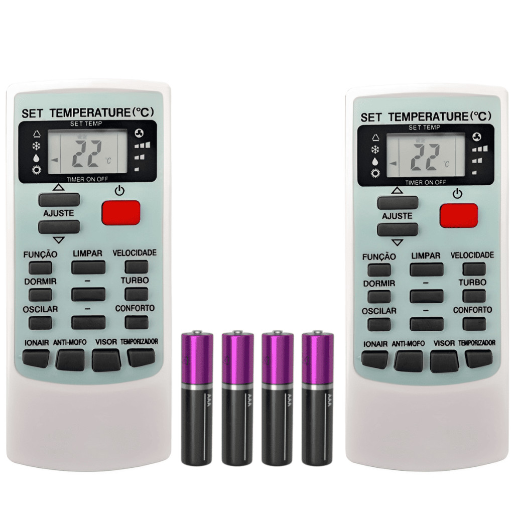 Kit 2 Controle Ar Condicionado Compatível Elgin Ecoplus em Oferta na Shopee