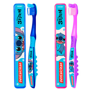 Kit Escova de Dente Infantil com Porta Escovas Escolar Stitch Dentalclean em Oferta na Shopee