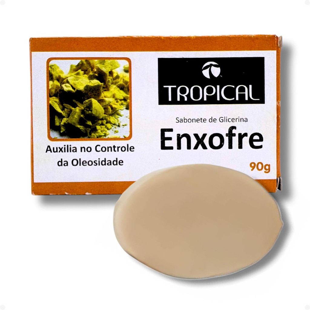 Sabonete de Glicerina Tropical Enxofre 90g em Oferta na Shopee