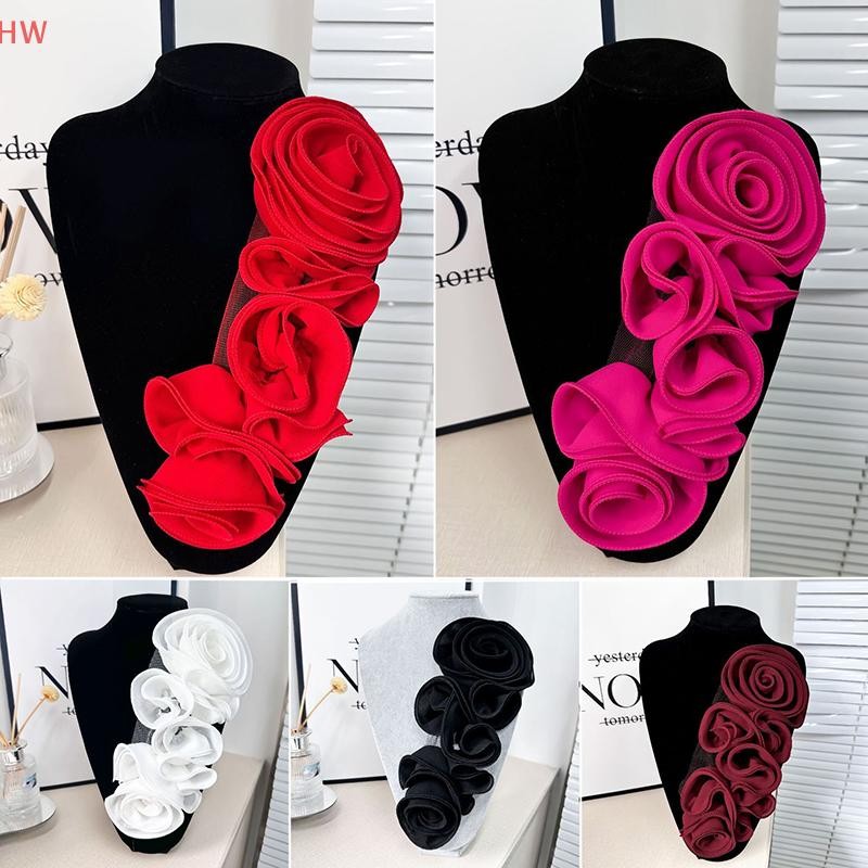 3D Decoração Floral Artesanal Flor Remendo DIY Peito Costura Apliques Para Vestido De Casamento Acessórios