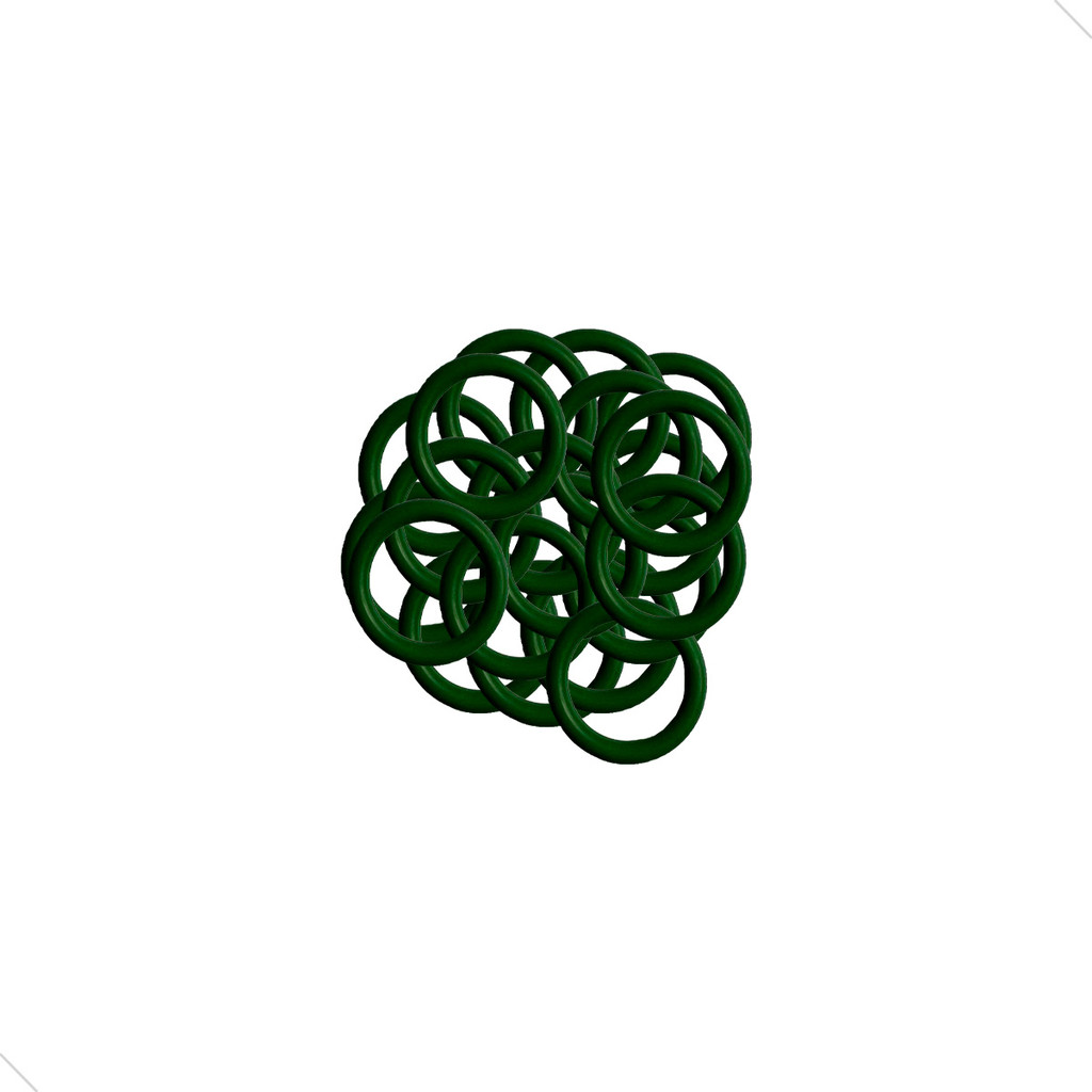 KIT ORING VALVULA DESCARGA E SUCÇÃO DO COMPRESSOR DENSO 10P08 VERDE 25 UNIDADES