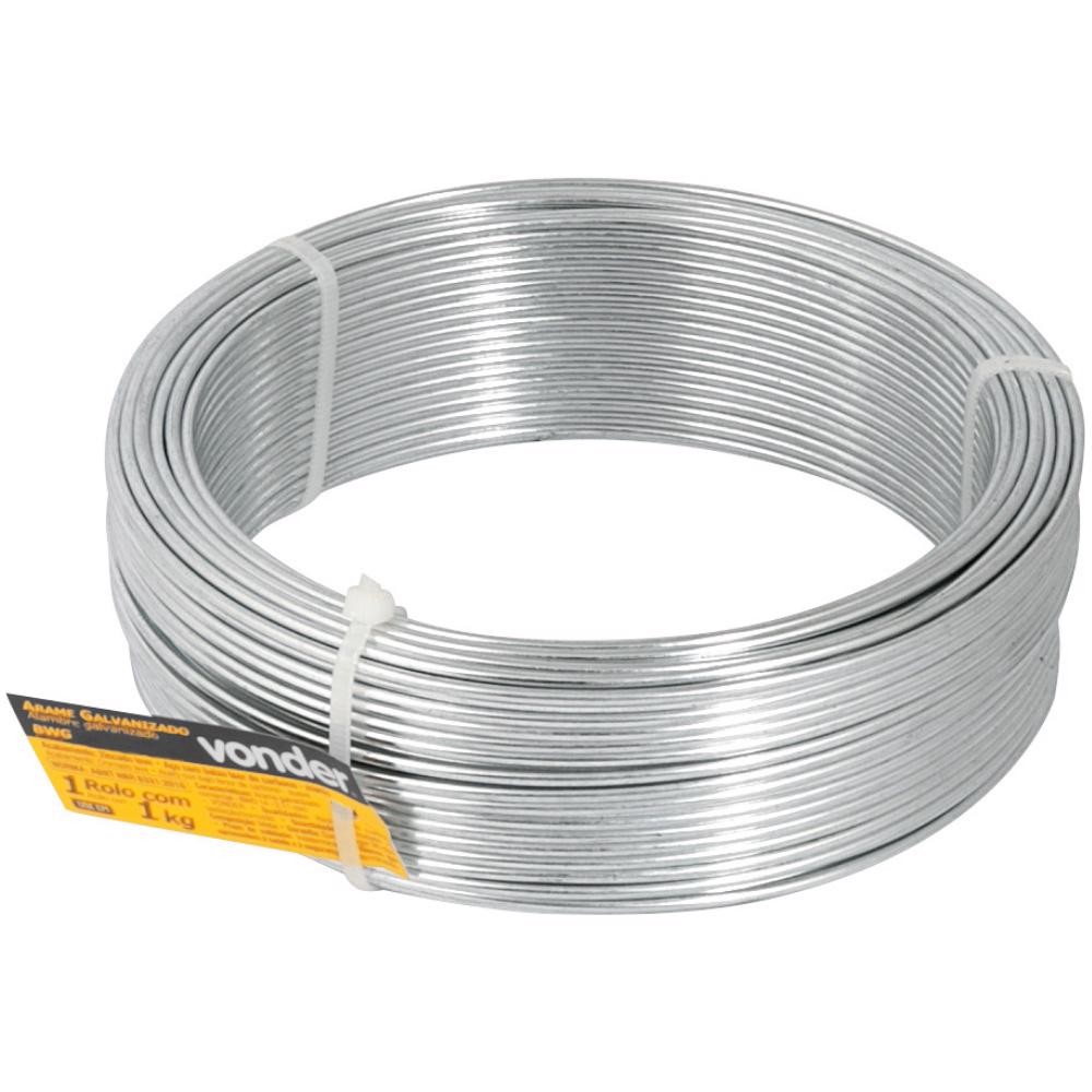Arame Galvanizado 1.24mm Rolo 1kg BWG 18 VONDER em Oferta na Shopee