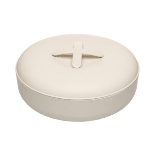 Petisqueira Lyor de Bambu e PP com Tampa e Divisória Bege em Oferta na Shopee