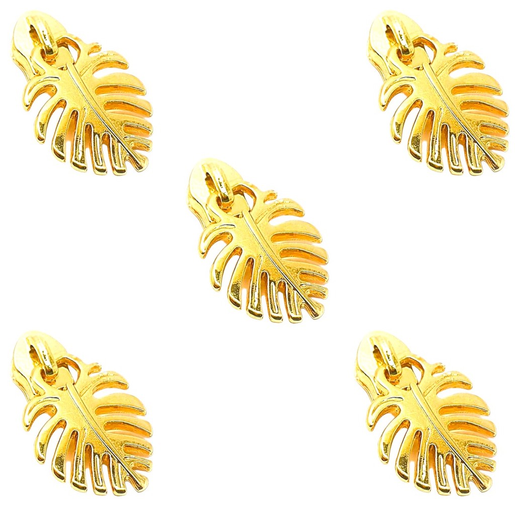 Cursor Dourado Folha Nº 05  Para Bolsas Mochilas e Necessaires