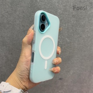 Luxo Doce Cor Atração Magnética Capa Traseira Macia À Prova De Choque Caso De Telefone Para iPhone 16 Plus 15 14 13 12 P em Oferta na Shopee