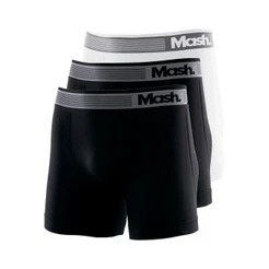 Kit com 3 Cuecas Boxer Mash 710.01 Colorido