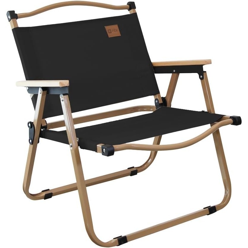 Cadeira Andrade Dobrável para Atividades Camping e Pesca Acabamento dos Braços em Madeira em Oferta na Shopee