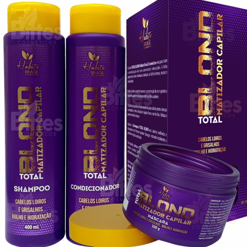 Kit Total Blond Charmelle Cosméticos para Loiros e Grisalhos em Oferta na Shopee
