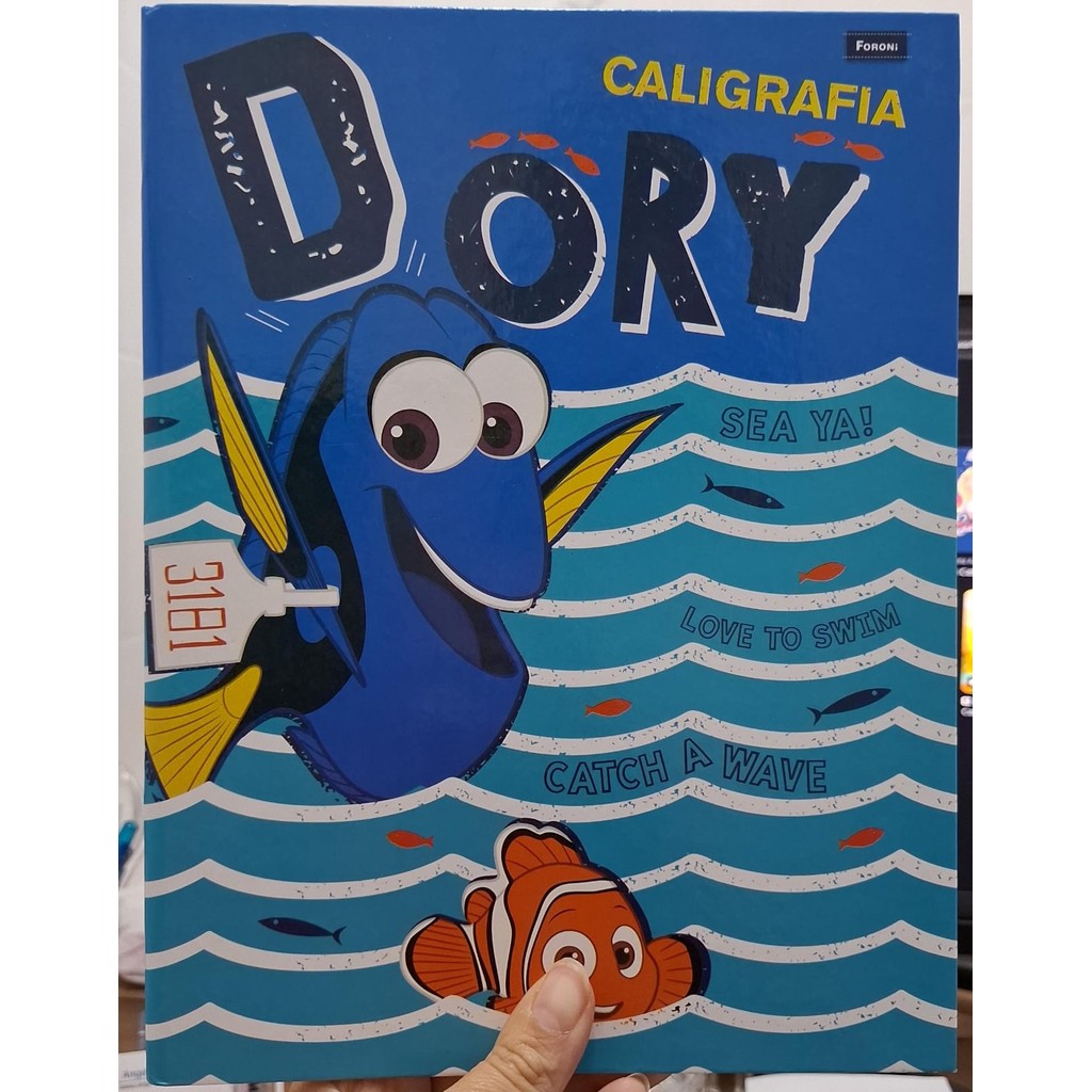 CADERNO CALIGRAFIA COLEGIAL CAPA DURA COSTURADO 40F PROCURANDO DORY FORONI