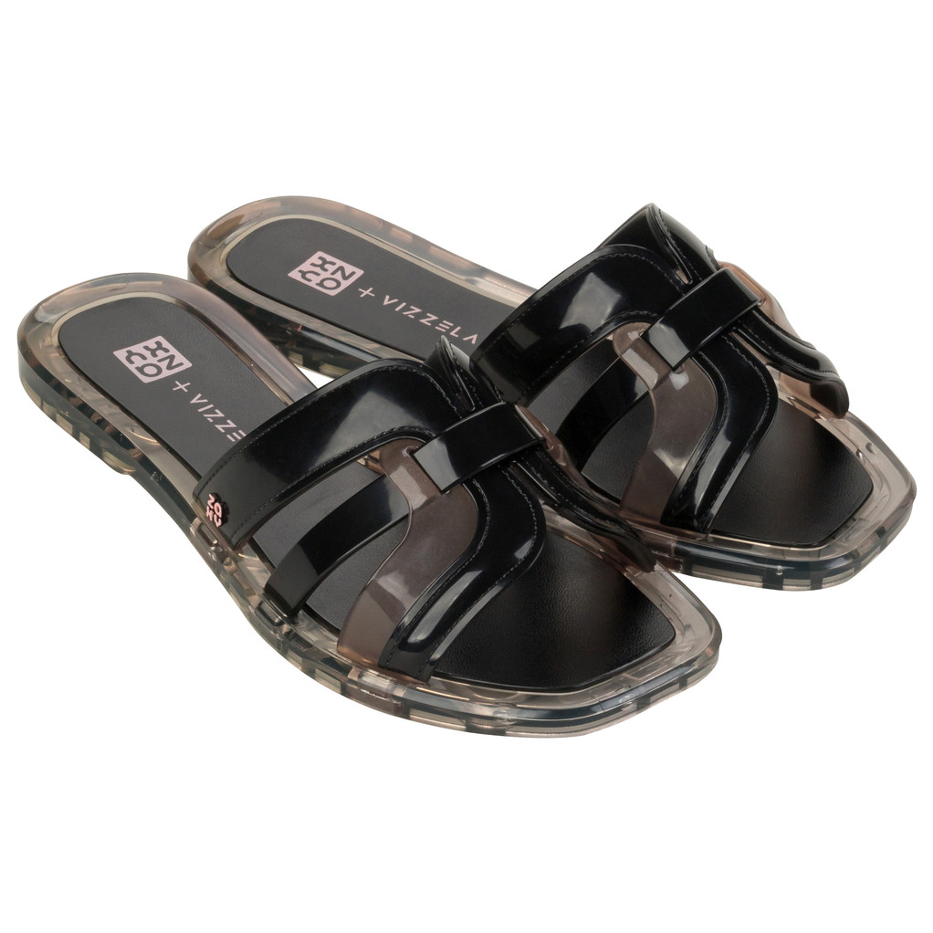Chinelo Slide Feminino Zaxy Vizzela - 19052 - cor preta