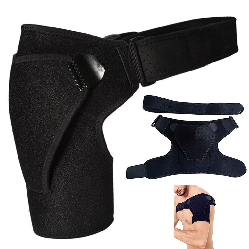 Ombreira Ortopedica Compressao Ajustavel Protetor Ombro Almofadada Fisioterapia Tensao Muscular Alivia Dor Lesao em Oferta na Shopee