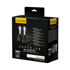 Kit Super Led Par de Lâmpadas Code 8000k 12v H1 6400 Lúmens Chip Csp