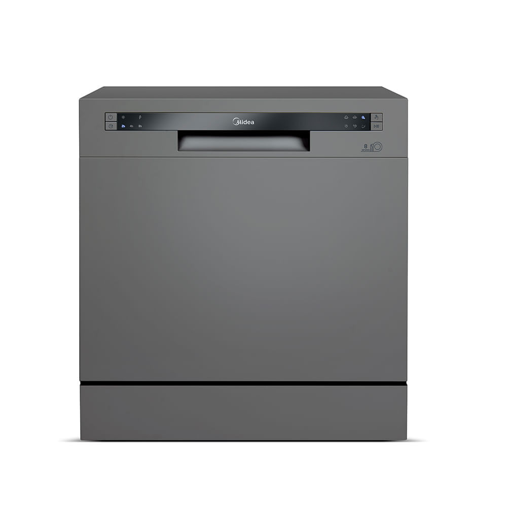Lava-louças Midea 8 serviços 127V Prata - DWA08S1