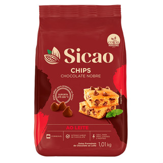 Chips de Chocolate ao Leite Nobre 1,01kg SICAO em Oferta na Shopee