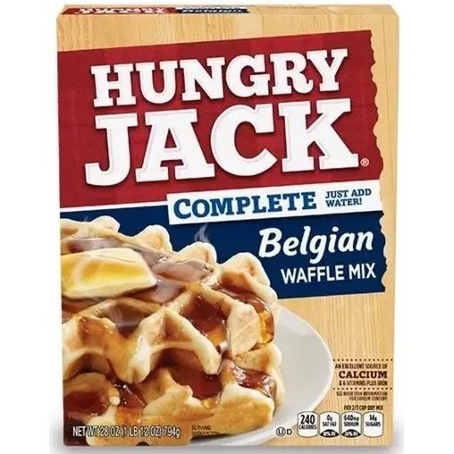 Massa Hungry Jack Waffles E Panquecas Belga 794g