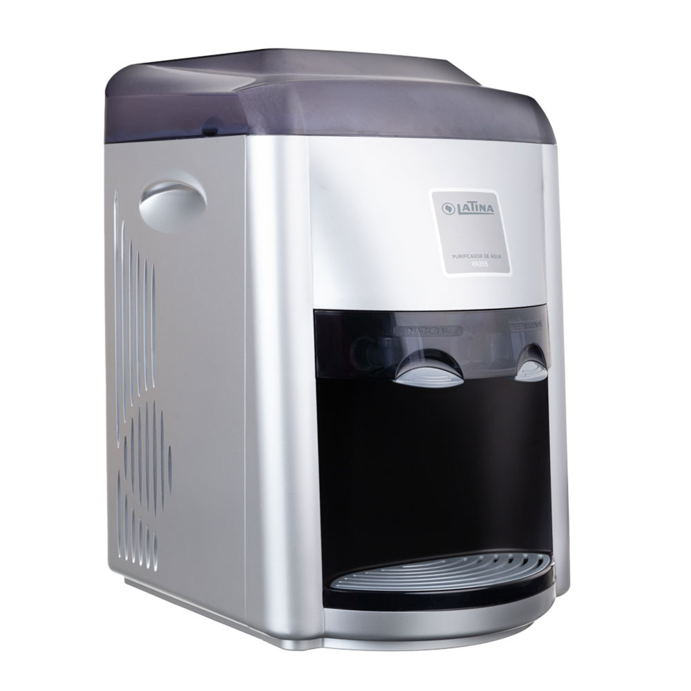 PURIFICADOR DE ÁGUA MINERAL LATINA PRATA C/ PRETO 127V PA355 · foto 2