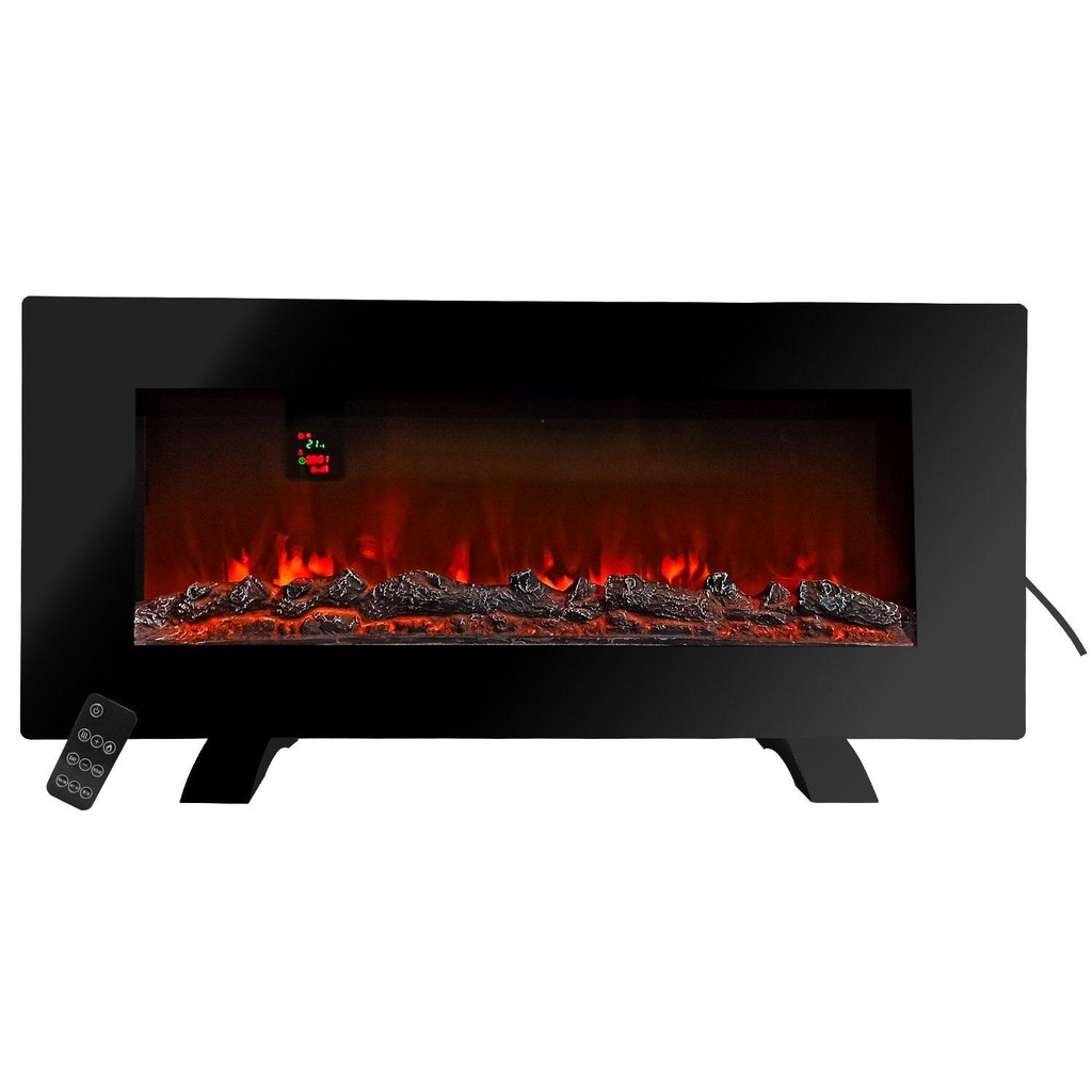 Lareira Elétrica de Parede e Bancada com Controle 1500w