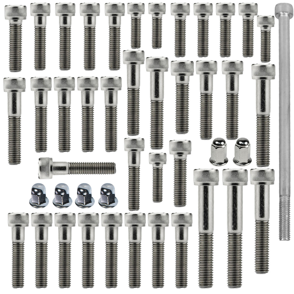Kit parafusos inox motor completo CRF230F 2007 a 2020 Nacional (externos)