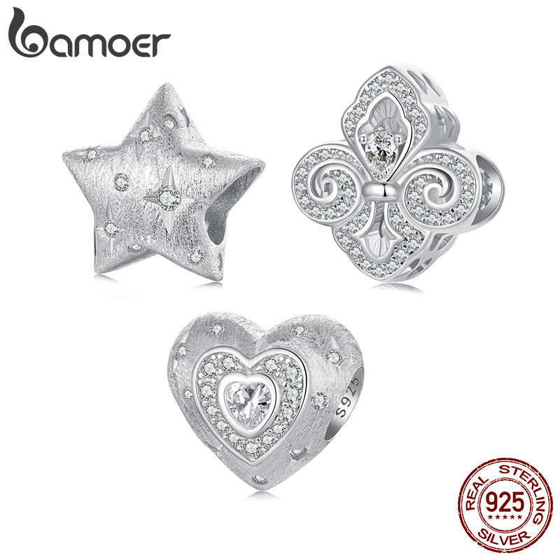 Pulseira De Coleção De Acessórios Com Pingente De Estrela De Íris De Prata Esterlina 925 Bamoer em Oferta na Shopee
