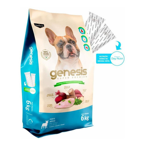 Ração Premiatta Cães Genesis Raças Médias - 6kg