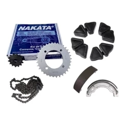 Kit Relação Biz 125 125i 2005 A 2024 Nakata + Lona + Bucha