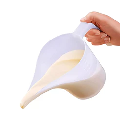 Jarra Funil Culinária Graduada Medidora Funcional De Plástico 800 Ml Incolor Plasutil