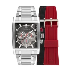Relógio Masculino Technos Ts Carbon Prata com +2 Pulseiras JS25BBJ/T1P Relógio Masculino Luxo