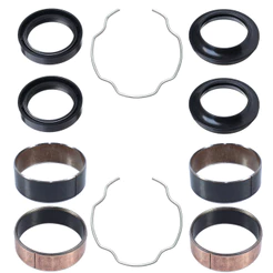 Kit bucha interna externa atrito deslizante bengala NX400 Falcon bronzina com trava retentor e guarda pó