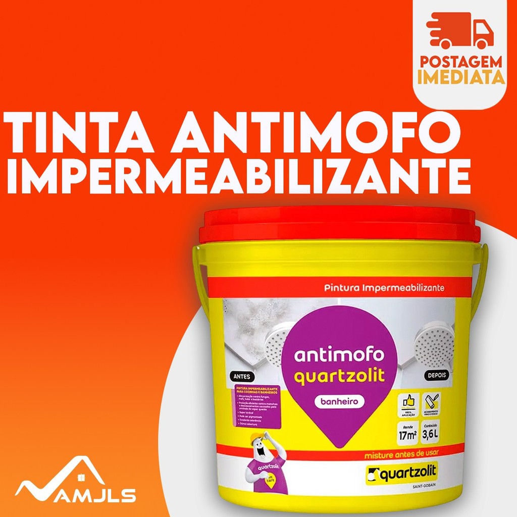 Tinta Econômica Branco Fosca Quartzolit 3,6 Litros Anti Mofo Acrilica Interno Fosco Interior