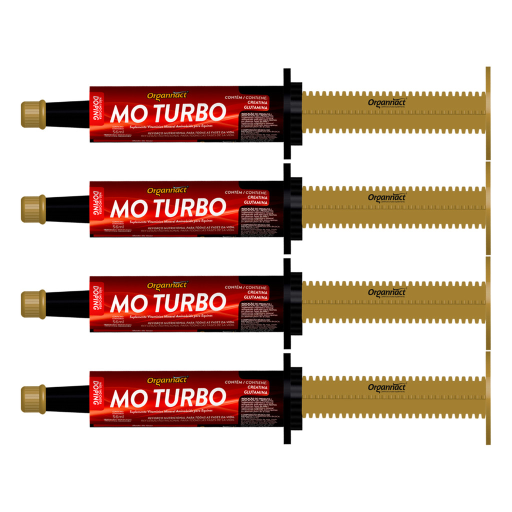 MO Turbo 56ml - Organnact - 4 Bisnagas
