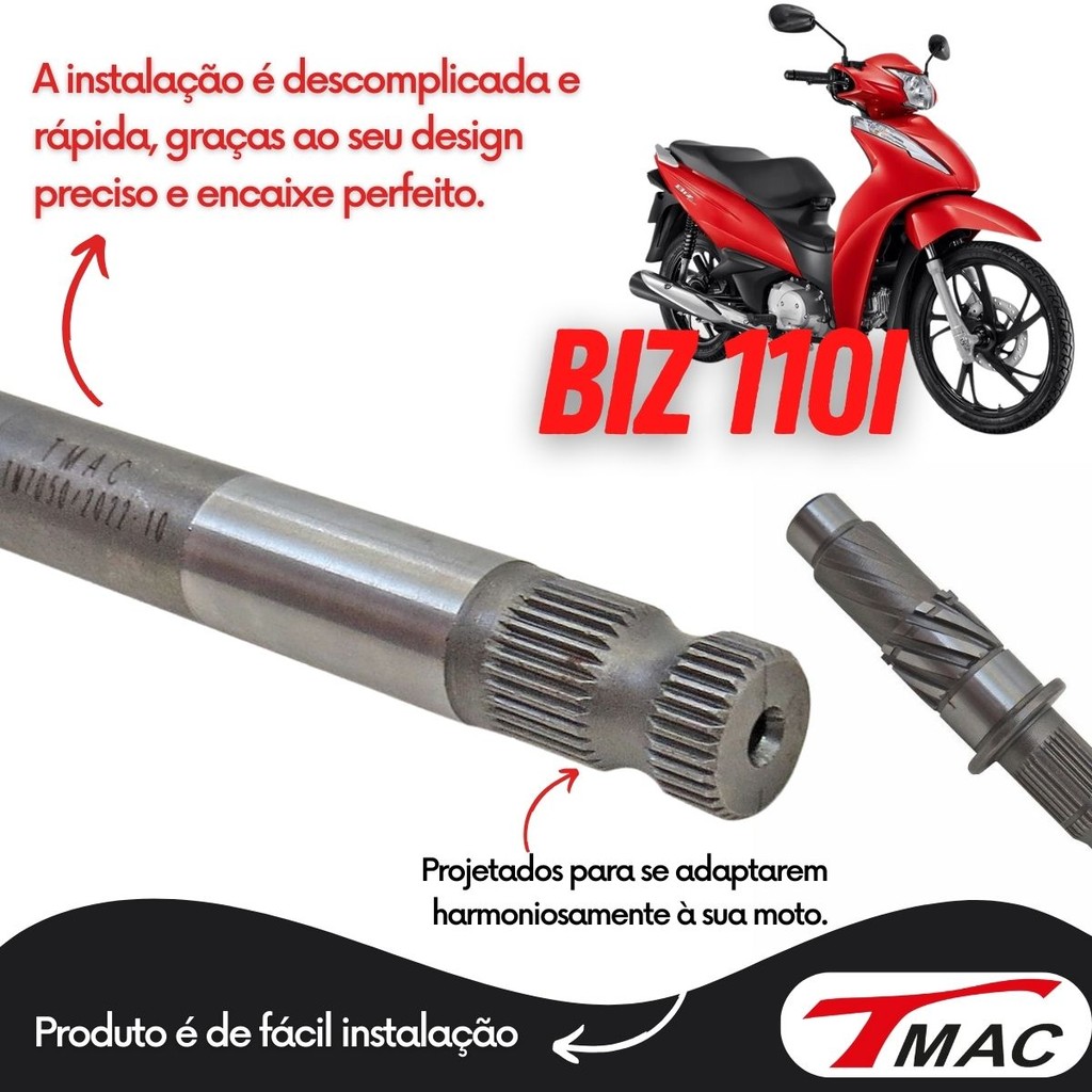 Eixo Pedal De Partida Honda Biz 110I Pop 110I 2016 Em Diante — imagem 2 de 2