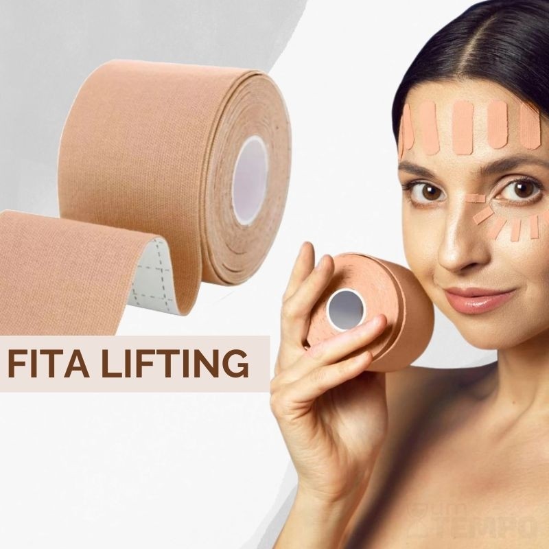 Fita Efeito Lifting Cuidado Facial 5 Metros Tape Anti Rugas