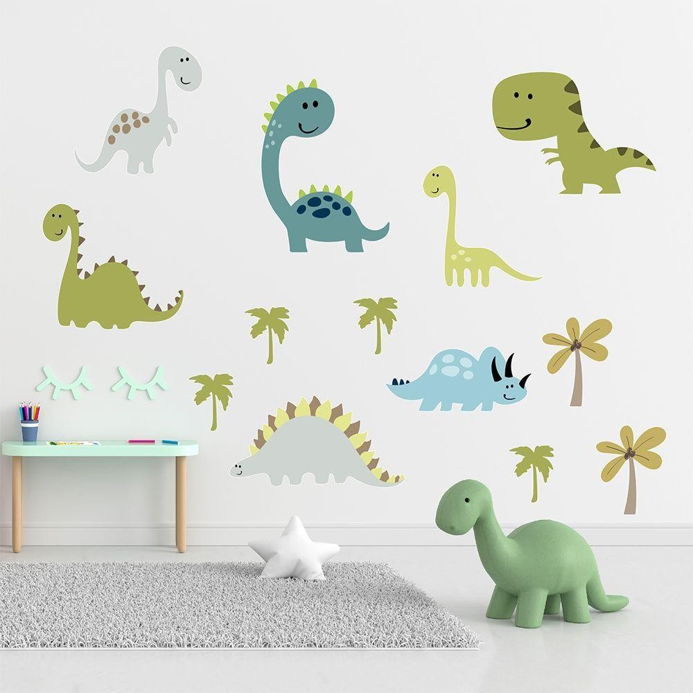 Adesivo De Parede Infantil Dino Jurássico Dinossauro em Oferta na Shopee