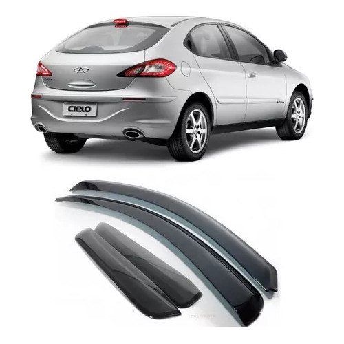 Calha De Chuva Chery Cielo Hatch 2010 A 2017 4 Portas