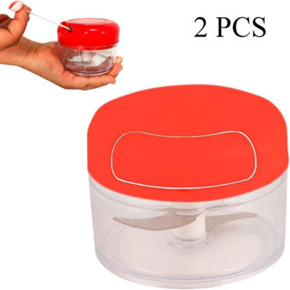 KIT 2 PCS Processador Triturador De Alimento Pequeno 2 Lâminas Em Inox em Oferta na Shopee