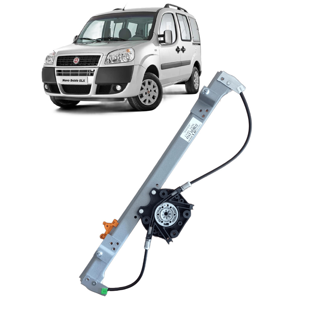 Maquina Vidro Elétrico Doblo 2002 Á 2018 pra Motor Mabuchi