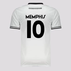 Camisa Corinthians Logo Branca 10 Memphis