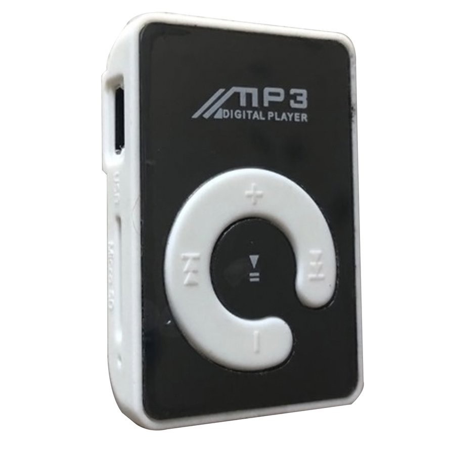 Mini mp3 player portátil de mirror, suporta música, cartão micro tf, walfashion, esporte, ar-livre em Oferta na Shopee